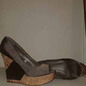 Brown Wedge Heels